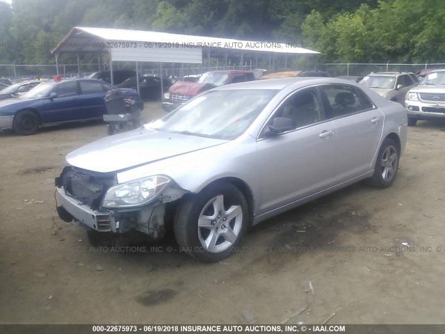 1G1ZA5E07AF289122 - 2010 CHEVROLET MALIBU LS SILVER photo 2