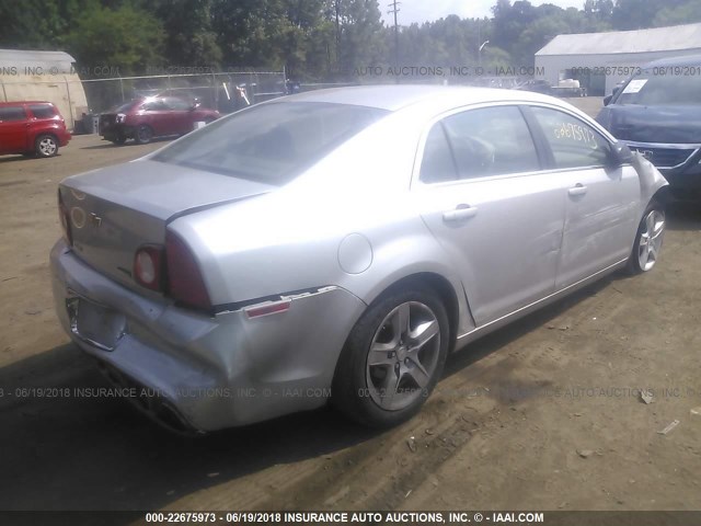1G1ZA5E07AF289122 - 2010 CHEVROLET MALIBU LS SILVER photo 4