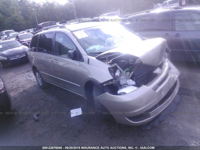 5TDZA23C65S222875 - 2005 TOYOTA SIENNA CE/LE GOLD photo 1