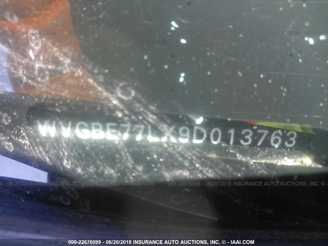 WVGBE77LX9D013763 - 2009 VOLKSWAGEN TOUAREG 2 V6 GRAY photo 9