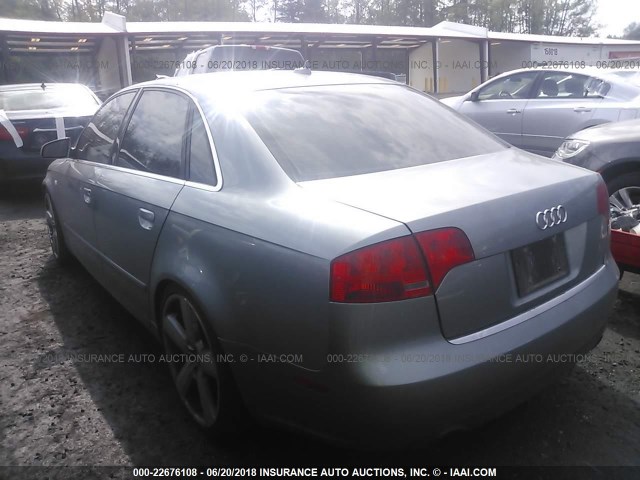 WAUDF78E57A228098 - 2007 AUDI A4 2.0T QUATTRO GRAY photo 3