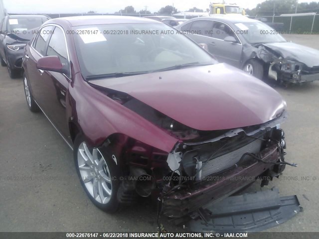 1G1ZE5E70BF176468 - 2011 CHEVROLET MALIBU LTZ MAROON photo 1