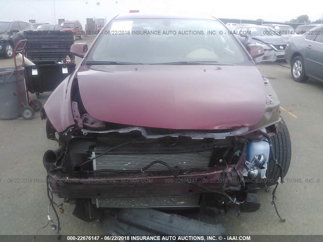 1G1ZE5E70BF176468 - 2011 CHEVROLET MALIBU LTZ MAROON photo 6