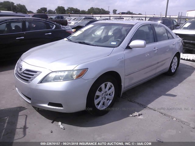 4T1BB46K89U085397 - 2009 TOYOTA CAMRY HYBRID SILVER photo 2