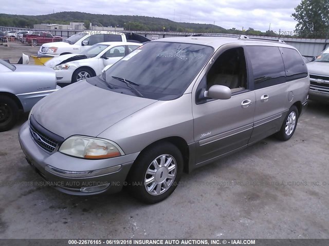 2FMDA5346YBC24471 - 2000 FORD WINDSTAR SEL TAN photo 2