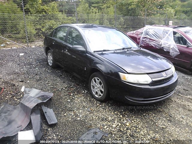 1G8AZ52F43Z130267 - 2003 SATURN ION LEVEL 2 BLACK photo 1