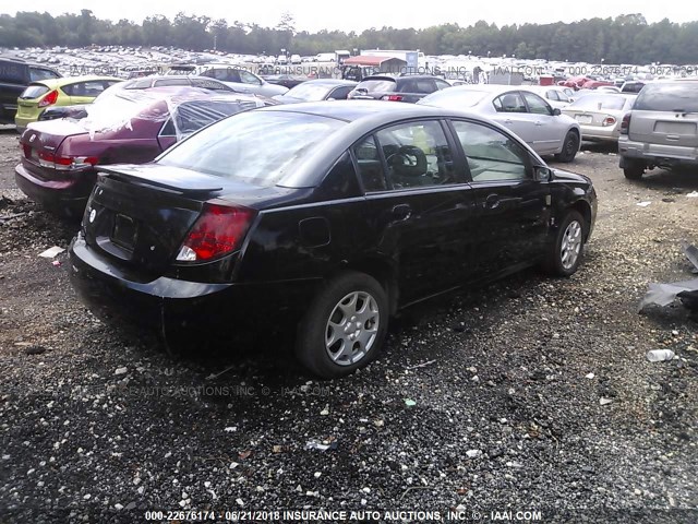 1G8AZ52F43Z130267 - 2003 SATURN ION LEVEL 2 BLACK photo 4