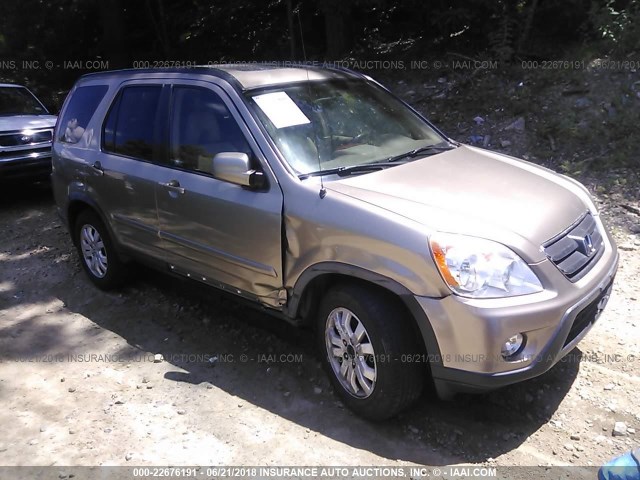 JHLRD789X6C047764 - 2006 HONDA CR-V SE/EX TAN photo 1