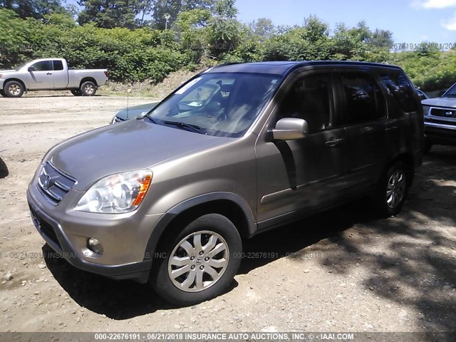 JHLRD789X6C047764 - 2006 HONDA CR-V SE/EX TAN photo 2