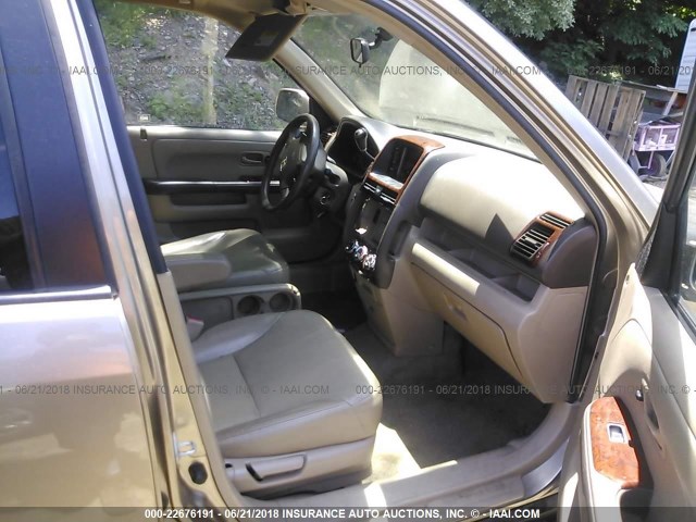 JHLRD789X6C047764 - 2006 HONDA CR-V SE/EX TAN photo 5