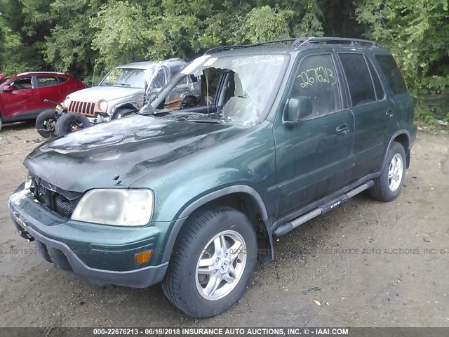 JHLRD18741S012678 - 2001 HONDA CR-V SE/LE GREEN photo 2