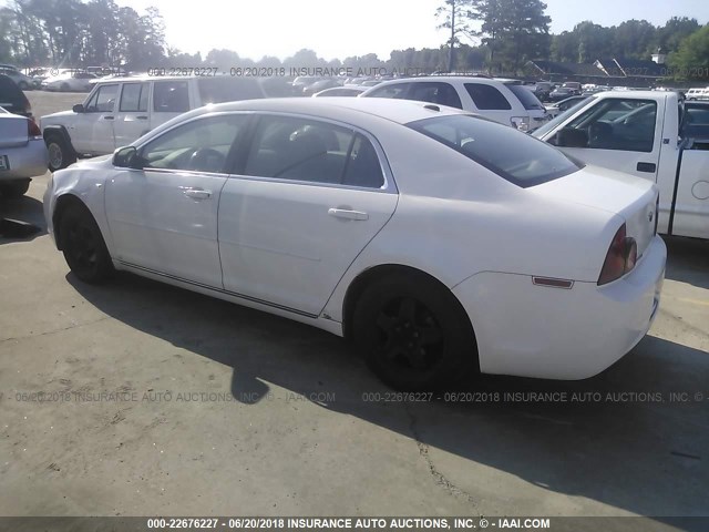 1G1ZH57B48F186633 - 2008 CHEVROLET MALIBU 1LT 白色 照片 3