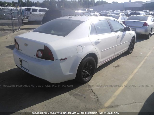 1G1ZH57B48F186633 - 2008 CHEVROLET MALIBU 1LT 白色 照片 4