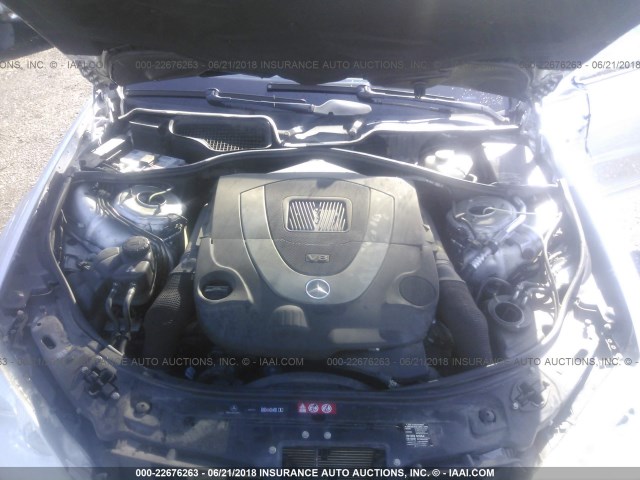 WDDNG86X38A159322 - 2008 MERCEDES-BENZ S 550 4MATIC SILVER photo 10