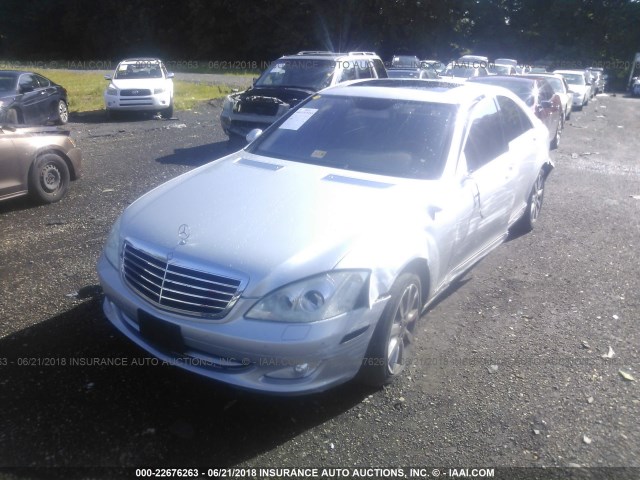 WDDNG86X38A159322 - 2008 MERCEDES-BENZ S 550 4MATIC SILVER photo 2