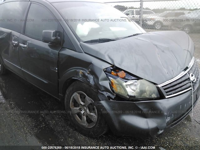 5N1BV28U48N117085 - 2008 NISSAN QUEST S/SE/SL GRAY photo 6