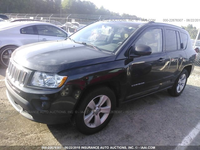 1J4NT1FB0BD138008 - 2011 JEEP COMPASS SPORT BLACK photo 2