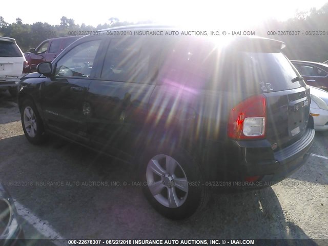 1J4NT1FB0BD138008 - 2011 JEEP COMPASS SPORT BLACK photo 3