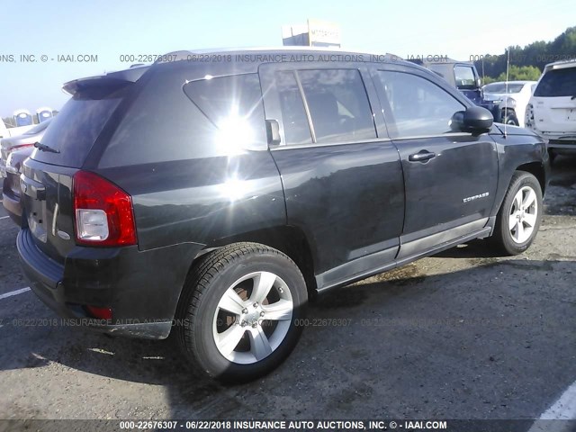 1J4NT1FB0BD138008 - 2011 JEEP COMPASS SPORT BLACK photo 4