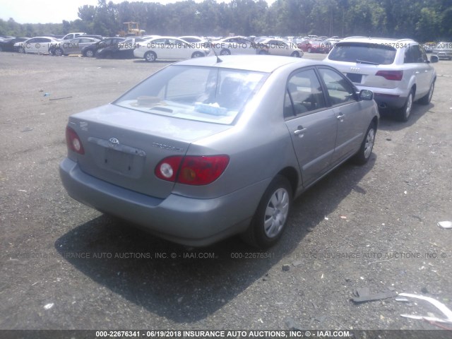 1NXBR32E83Z030090 - 2003 TOYOTA COROLLA CE/LE/S GRAY photo 4