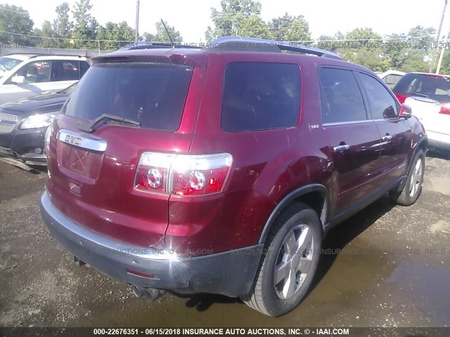 1GKER23728J268073 - 2008 GMC ACADIA SLT-1 Rot Foto 4