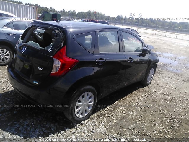 3N1CE2CP6FL381130 - 2015 NISSAN VERSA NOTE S/S PLUS/SV/SL/SR BLACK photo 4