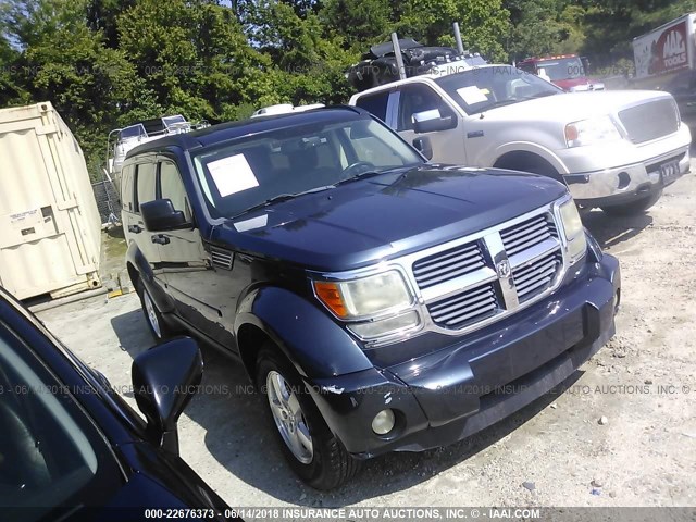 1D8GT58K27W734169 - 2007 DODGE NITRO SLT BLUE photo 1