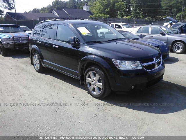 3D4PH6FV0AT283651 - 2010 DODGE JOURNEY R/T BLACK photo 1