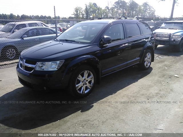 3D4PH6FV0AT283651 - 2010 DODGE JOURNEY R/T BLACK photo 2