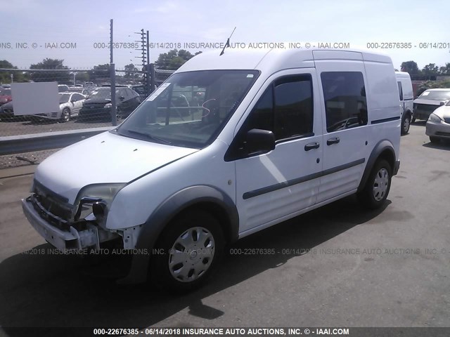 NM0LS6AN7AT034017 - 2010 FORD TRANSIT CONNECT XL WHITE photo 2