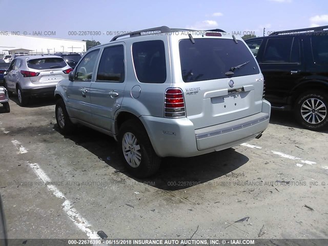 4M2YU57165DJ04148 - 2005 MERCURY MARINER SILVER photo 3