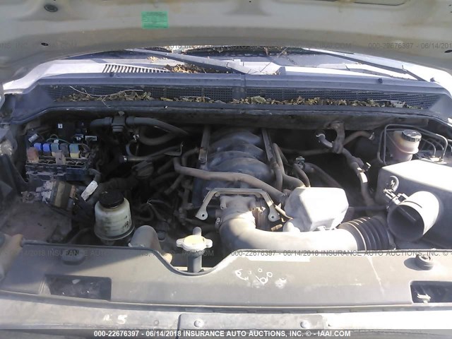 1N6BA06C98N336362 - 2008 NISSAN TITAN XE/SE/LE/PRO-4X SILVER photo 10