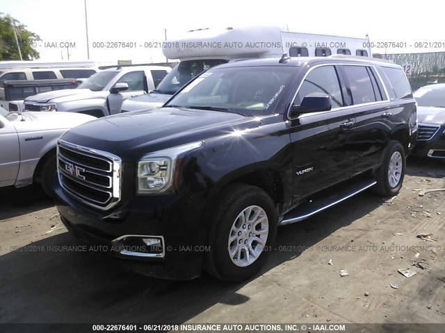 1GKS1BKC7HR206050 - 2017 GMC YUKON SLT BLACK photo 2