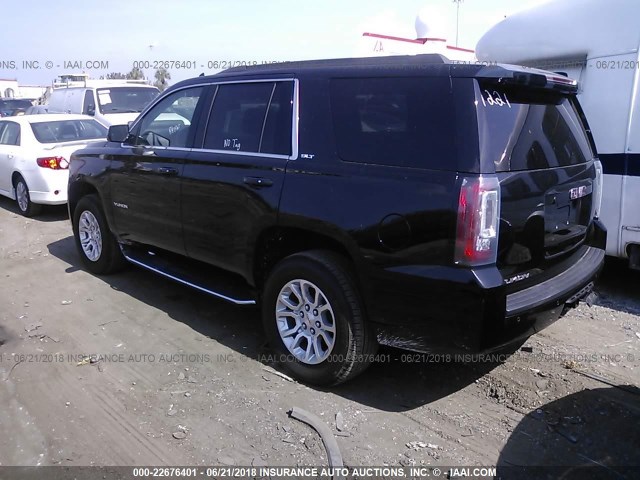 1GKS1BKC7HR206050 - 2017 GMC YUKON SLT BLACK photo 3