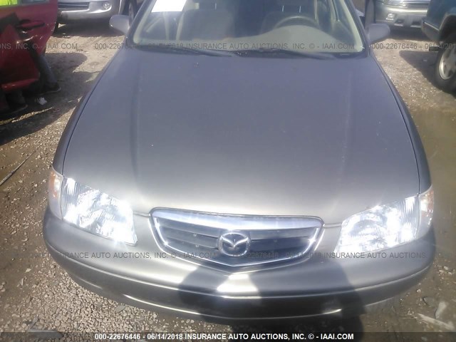 1YVGF22C625304241 - 2002 MAZDA 626 LX Pewter photo 6