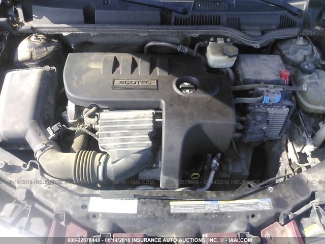 1G8AJ55F072124443 - 2007 SATURN ION LEVEL 2 MAROON photo 10