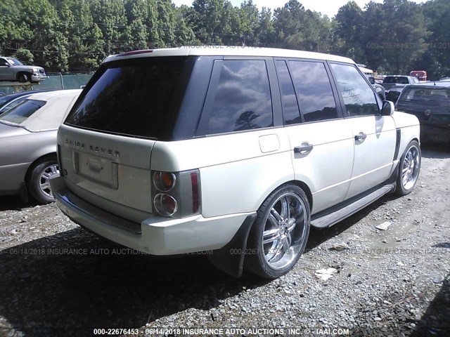 SALME11433A121445 - 2003 LAND ROVER RANGE ROVER HSE WHITE photo 4