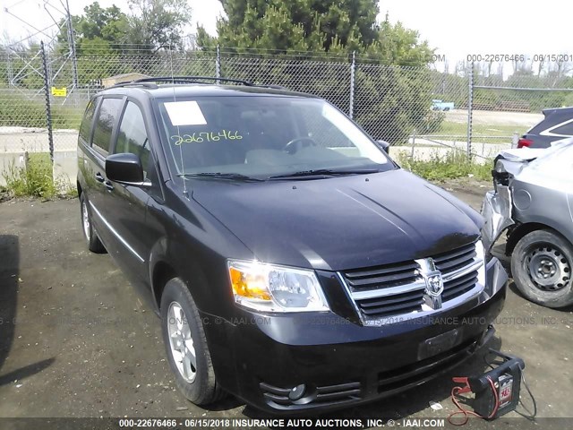 2D4RN5D19AR476153 - 2010 DODGE GRAND CARAVAN SXT BLACK photo 1