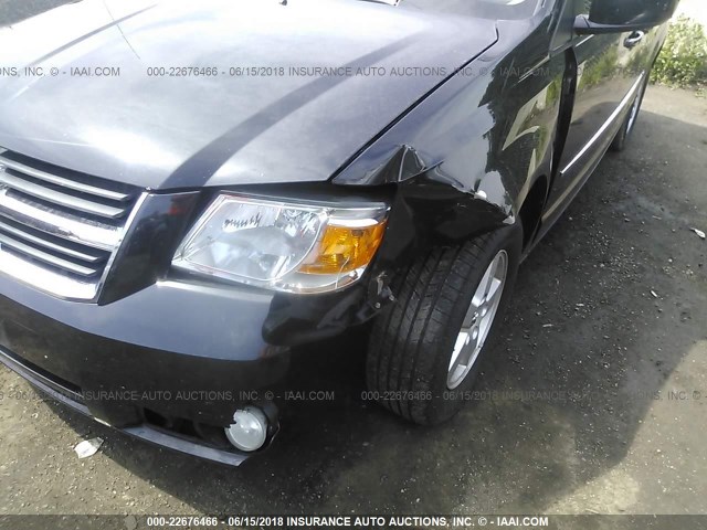 2D4RN5D19AR476153 - 2010 DODGE GRAND CARAVAN SXT BLACK photo 6