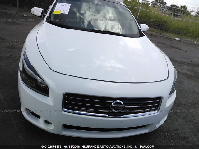 1N4AA51E79C834177 - 2009 NISSAN MAXIMA S/SV WHITE photo 6