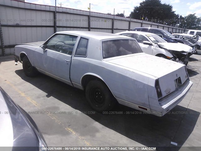 1G1GZ37Z1FR178748 - 1985 CHEVROLET MONTE CARLO  SILVER photo 3