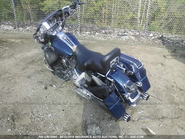 1HD1FCW13YY638324 - 2000 HARLEY-DAVIDSON FLHTCUI BLUE photo 3