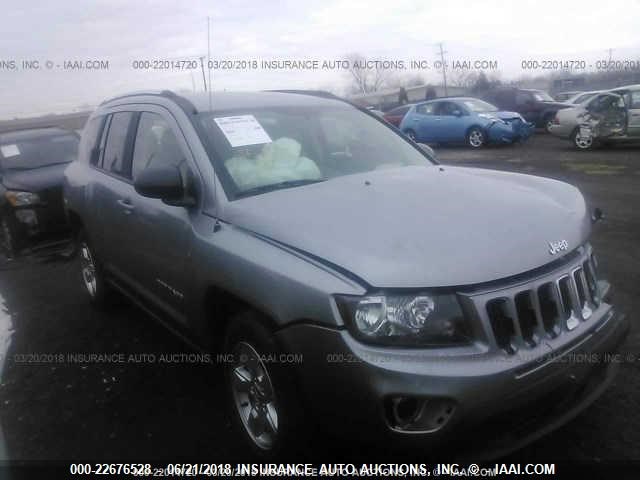 1C4NJCBA7FD185322 - 2015 JEEP COMPASS SPORT GRAY photo 1