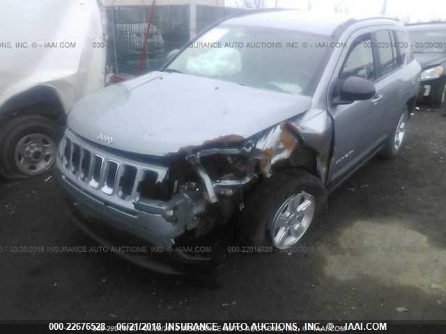 1C4NJCBA7FD185322 - 2015 JEEP COMPASS SPORT GRAY photo 6