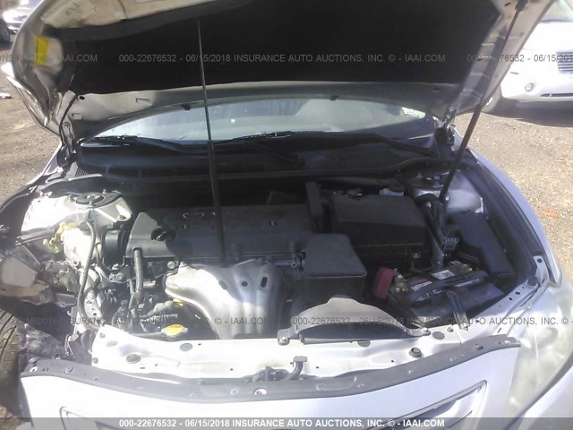 4T1BE46KX9U879289 - 2009 TOYOTA CAMRY SE/LE/XLE SILVER photo 10