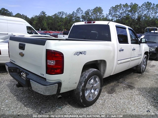 3GCEK33389G247962 - 2009 CHEVROLET SILVERADO K1500 LTZ CREAM photo 4