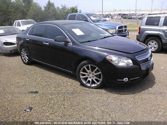 1G1ZE5E12BF346535 - 2011 CHEVROLET MALIBU LTZ BLACK photo 1