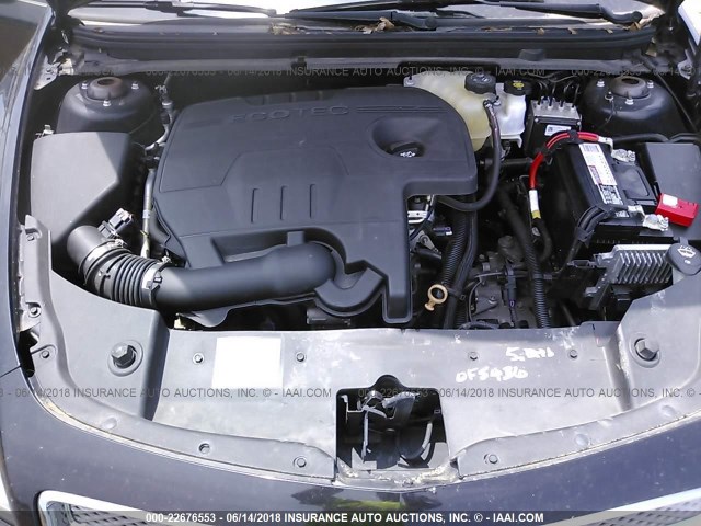 1G1ZE5E12BF346535 - 2011 CHEVROLET MALIBU LTZ BLACK photo 10