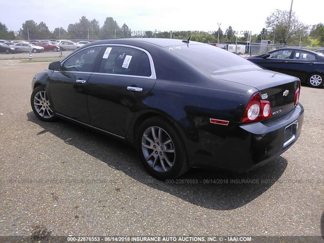 1G1ZE5E12BF346535 - 2011 CHEVROLET MALIBU LTZ BLACK photo 3