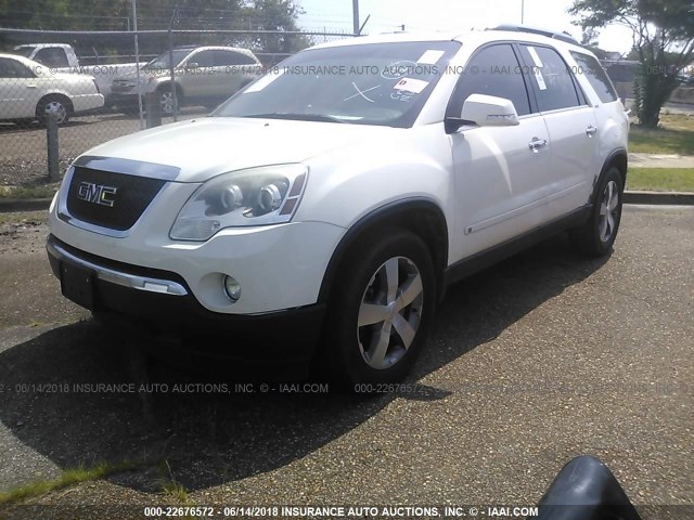 1GKER23D79J146400 - 2009 GMC ACADIA SLT-1 WHITE photo 2